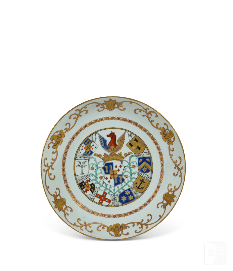 SIX PIÈCES DE PORCELAINE D'EXPORT DU SERVICE DE THEODORE VAN REVERHORST  CHINE, DYNASTIE QING, CIRCA 1745 - 图10